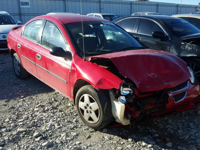 1B3ES26C14D619509 - 2004 DODGE NEON BASE RED photo 1