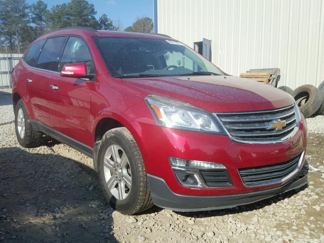 1GNKRGKD8DJ122698 - 2013 CHEVROLET TRAVERSE L RED photo 1