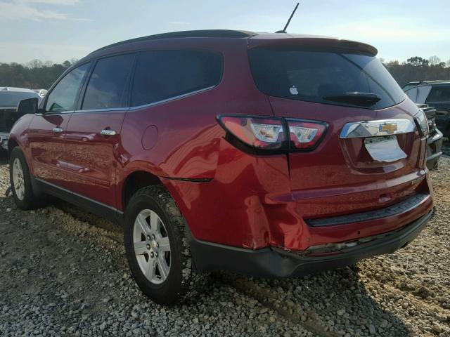 1GNKRGKD8DJ122698 - 2013 CHEVROLET TRAVERSE L RED photo 3