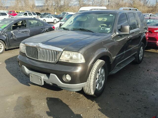 5LMEU88H25ZJ19506 - 2005 LINCOLN AVIATOR CHARCOAL photo 2