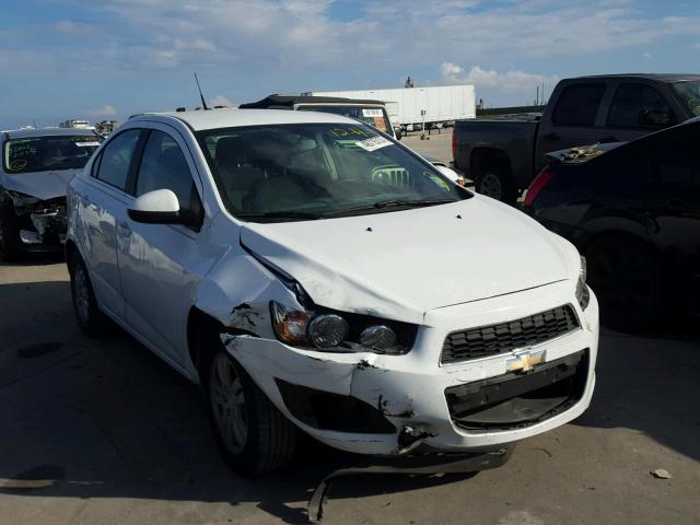 1G1JC5SH3E4206367 - 2014 CHEVROLET SONIC LT WHITE photo 1