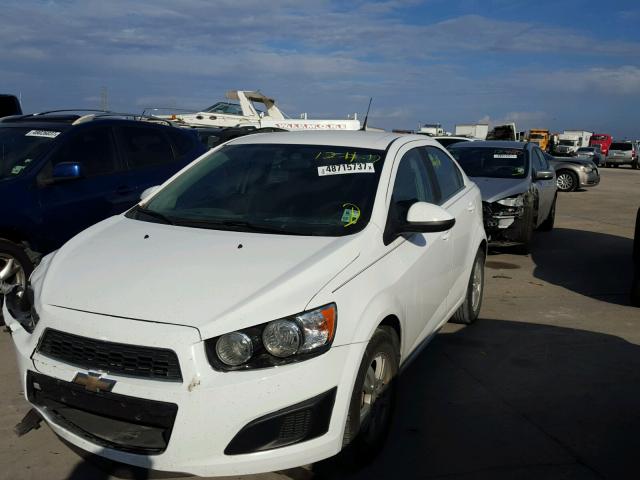 1G1JC5SH3E4206367 - 2014 CHEVROLET SONIC LT WHITE photo 2