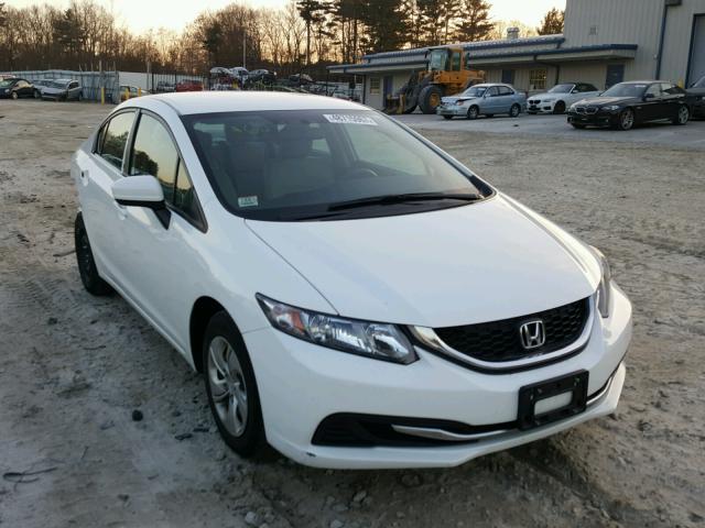 2HGFB2F52EH526010 - 2014 HONDA CIVIC LX WHITE photo 1