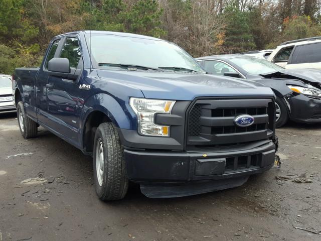 1FTEX1CP9GKD66280 - 2016 FORD F150 SUPER BLUE photo 1