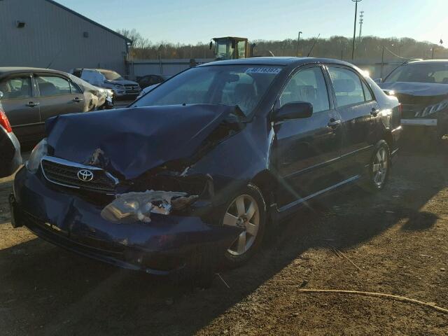 2T1BR32E17C814537 - 2007 TOYOTA COROLLA CE BLUE photo 2