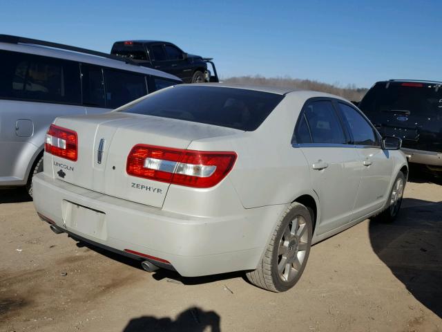 3LNHM26136R625189 - 2006 LINCOLN ZEPHYR CREAM photo 4