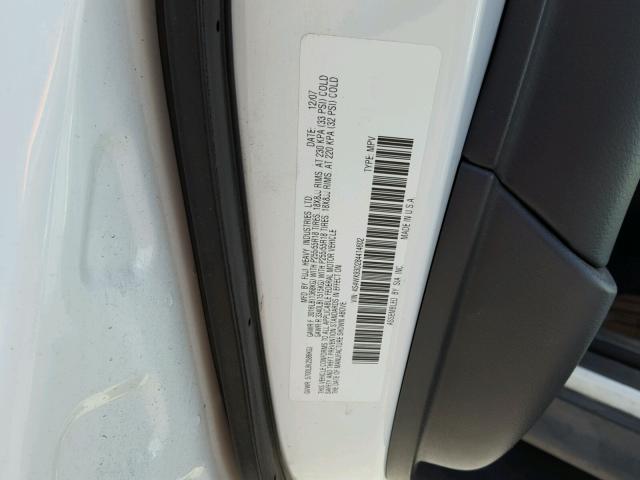 4S4WX93D284414602 - 2008 SUBARU TRIBECA LI 白色 照片 10
