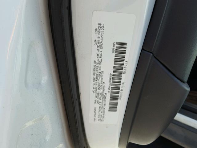 4S4WX93D284414602 - 2008 SUBARU TRIBECA LI WHITE photo 10