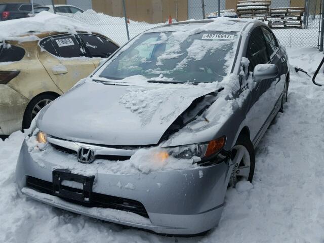 1HGFA16846L803218 - 2006 HONDA CIVIC EX GRAY photo 2