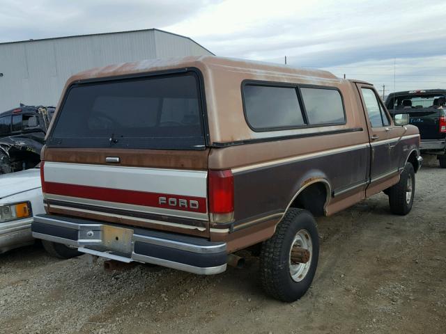 2FTHF26M9LCA57236 - 1990 FORD F250 BROWN photo 4