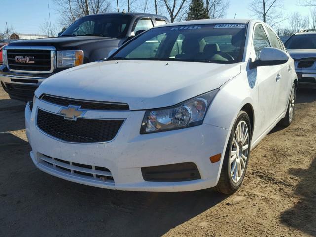 1G1PJ5SC7C7148991 - 2012 CHEVROLET CRUZE ECO WHITE photo 2