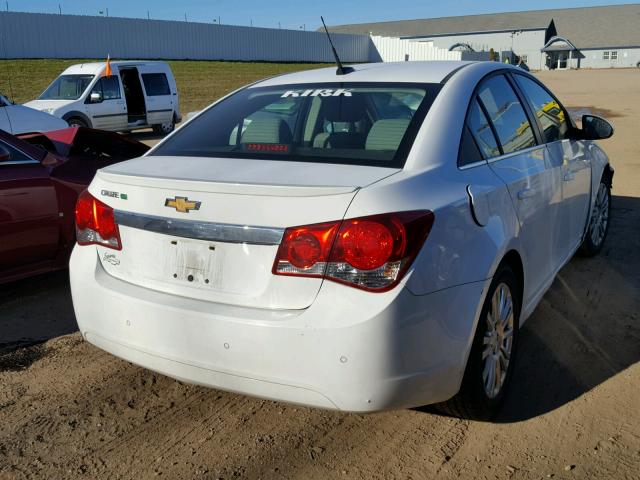 1G1PJ5SC7C7148991 - 2012 CHEVROLET CRUZE ECO WHITE photo 4