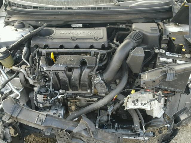 KNAFU6A26B5317771 - 2011 KIA FORTE EX SILVER photo 7