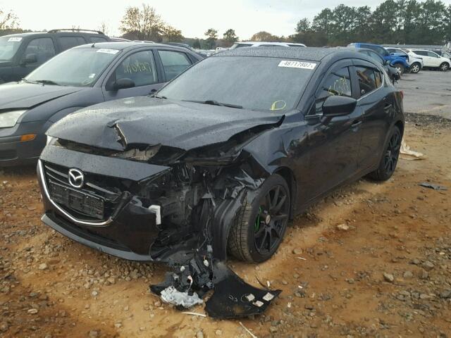 JM1BM1M36E1103125 - 2014 MAZDA 3 GRAND TO BLACK photo 2