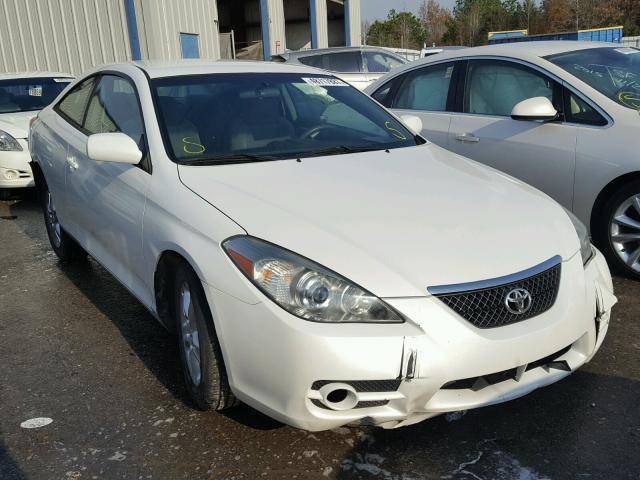 4T1CE30P77U755903 - 2007 TOYOTA CAMRY SOLA WHITE photo 1