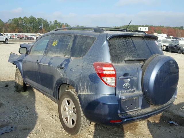 2T3ZF4DV1AW027160 - 2010 TOYOTA RAV4 BLUE photo 3