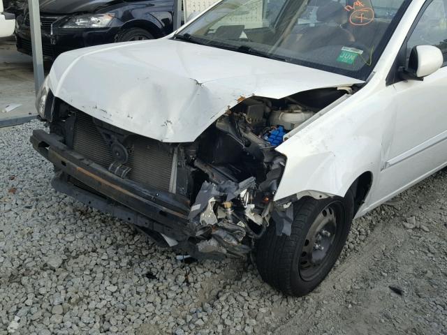 KNADH4A37A6666830 - 2010 KIA RIO LX WHITE photo 9