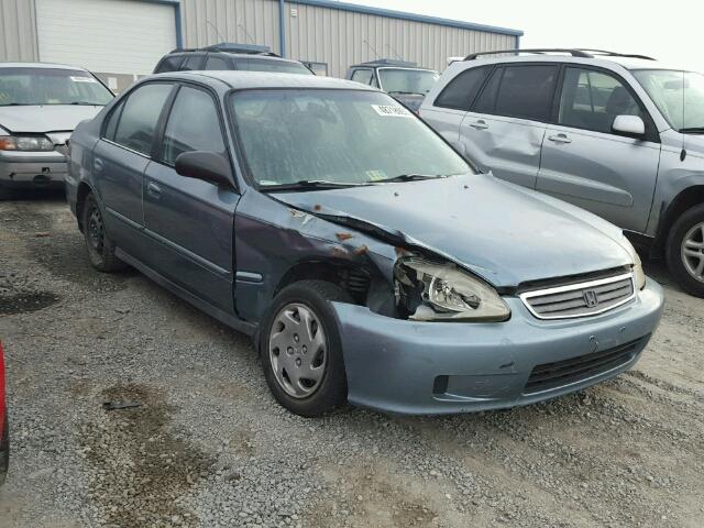 2HGEJ661XYH569369 - 2000 HONDA CIVIC BASE BLUE photo 1