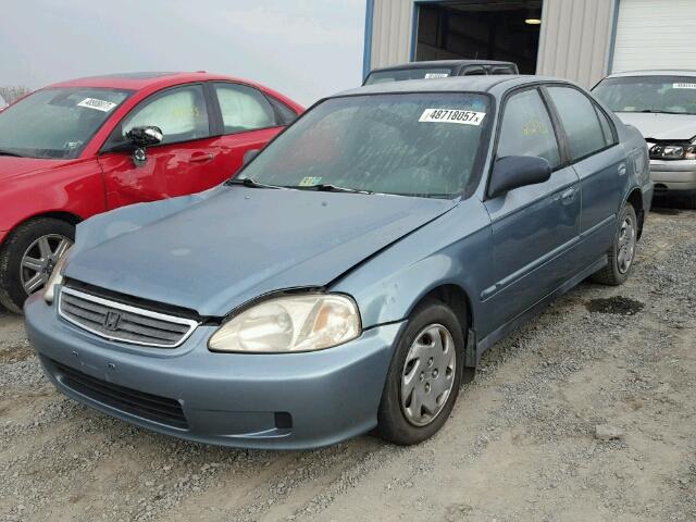 2HGEJ661XYH569369 - 2000 HONDA CIVIC BASE BLUE photo 2