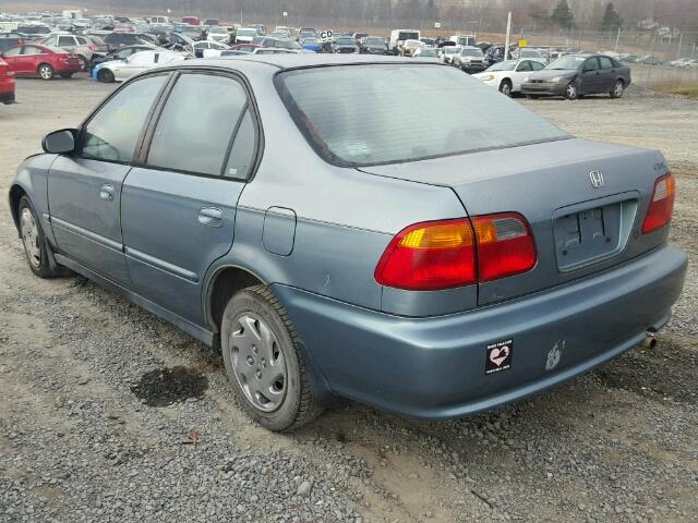 2HGEJ661XYH569369 - 2000 HONDA CIVIC BASE BLUE photo 3