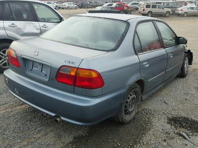 2HGEJ661XYH569369 - 2000 HONDA CIVIC BASE BLUE photo 4