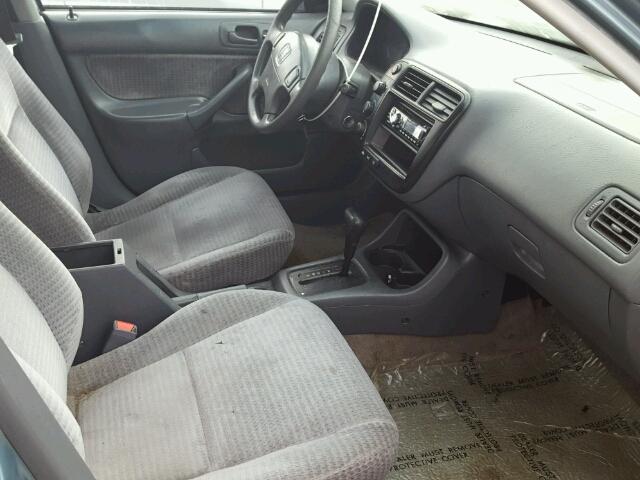 2HGEJ661XYH569369 - 2000 HONDA CIVIC BASE BLUE photo 5