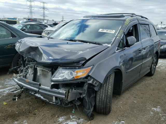 5FNRL5H96FB014400 - 2015 HONDA ODYSSEY TO GRAY photo 2