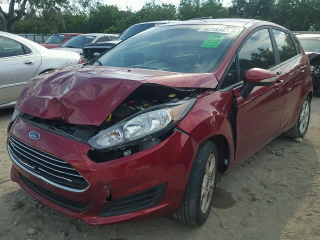 3FADP4EJ7FM181423 - 2015 FORD FIESTA SE RED photo 2