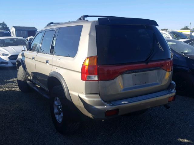 JA4LS31H5XP032998 - 1999 MITSUBISHI MONTERO SP TAN photo 3