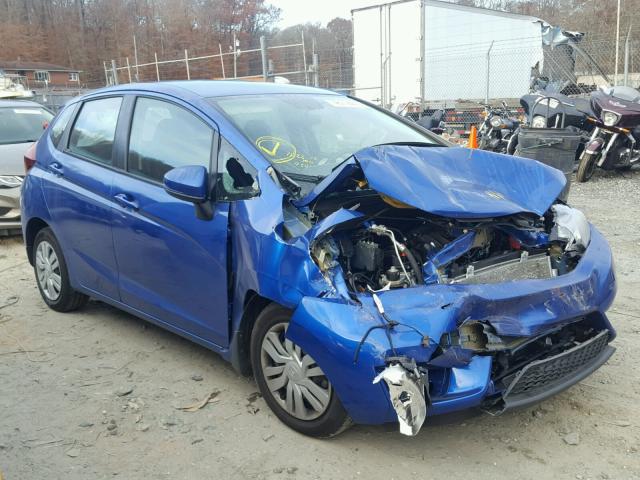 3HGGK5H50HM706918 - 2017 HONDA FIT LX BLUE photo 1