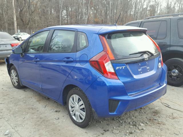 3HGGK5H50HM706918 - 2017 HONDA FIT LX BLUE photo 3