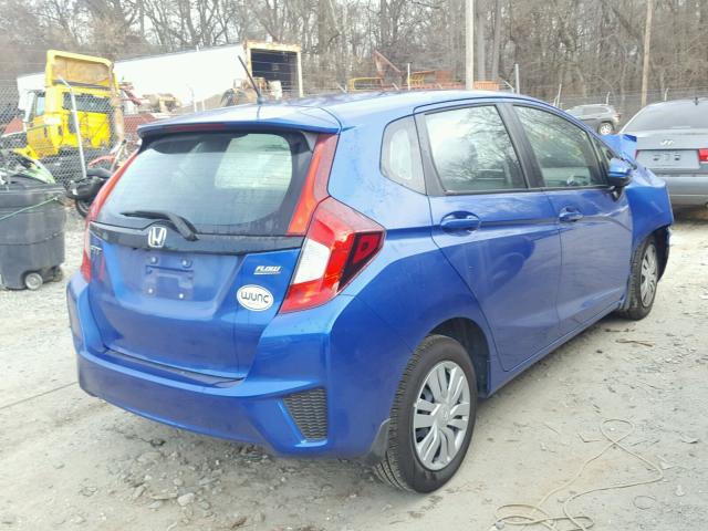 3HGGK5H50HM706918 - 2017 HONDA FIT LX BLUE photo 4