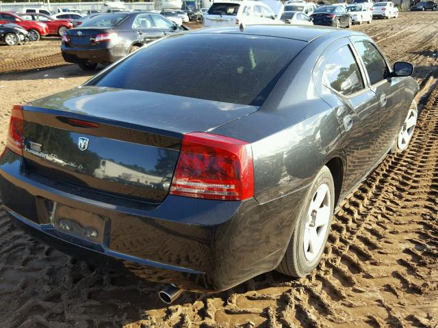 2B3KA43RX8H116208 - 2008 DODGE CHARGER BLACK photo 4