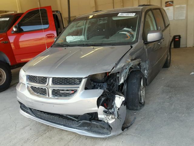 2C4RDGCG2DR550051 - 2013 DODGE GRAND CARA GRAY photo 2