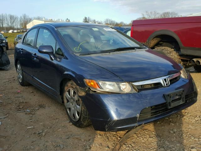 1HGFA16526L122805 - 2006 HONDA CIVIC LX BLUE photo 1