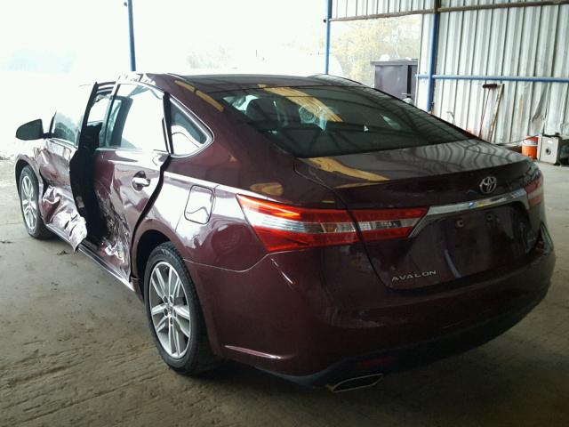 4T1BK1EB1DU022599 - 2013 TOYOTA AVALON BAS RED photo 3