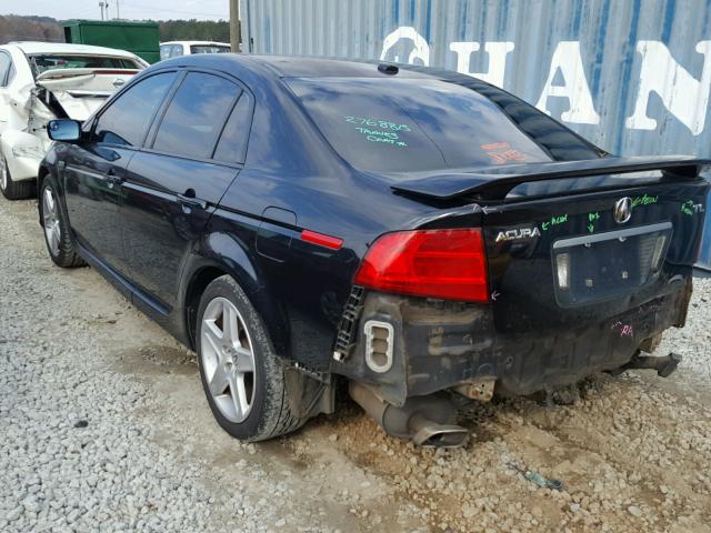 19UUA662X4A000471 - 2004 ACURA TL BLACK photo 3