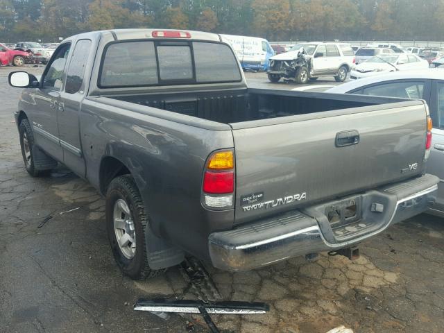 5TBRT34153S342959 - 2003 TOYOTA TUNDRA ACC GRAY photo 3