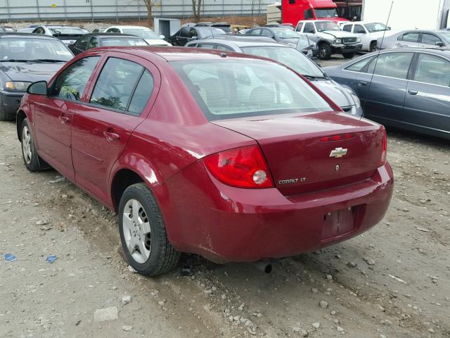 1G1AL58F487166700 - 2008 CHEVROLET COBALT LT RED photo 3