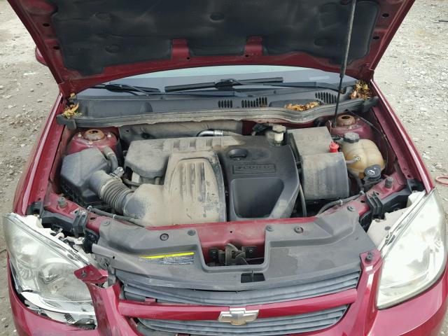 1G1AL58F487166700 - 2008 CHEVROLET COBALT LT RED photo 7