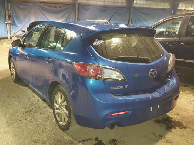 JM1BL1M75C1657551 - 2012 MAZDA 3 I BLUE photo 3