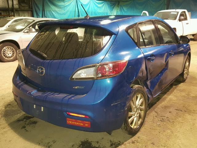 JM1BL1M75C1657551 - 2012 MAZDA 3 I BLUE photo 4