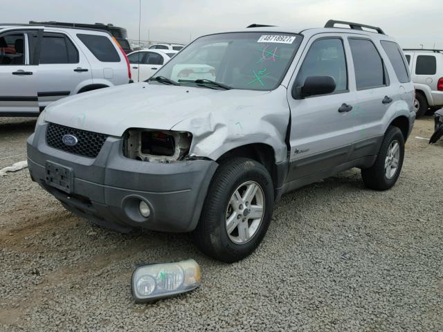 1FMYU49H77KA41520 - 2007 FORD ESCAPE HEV SILVER photo 2