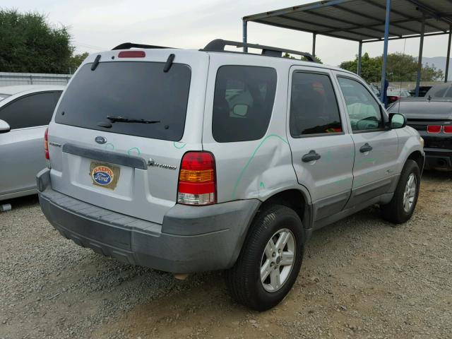 1FMYU49H77KA41520 - 2007 FORD ESCAPE HEV SILVER photo 4