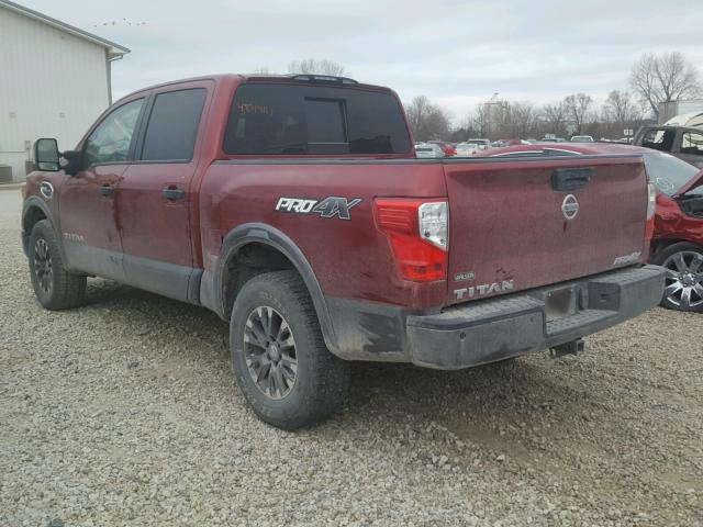 1N6AA1E50HN500070 - 2017 NISSAN TITAN SV RED photo 3