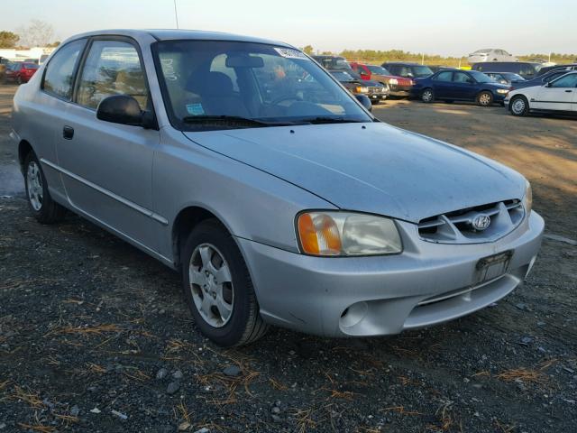 KMHCG35C52U190253 - 2002 HYUNDAI ACCENT GS SILVER photo 1