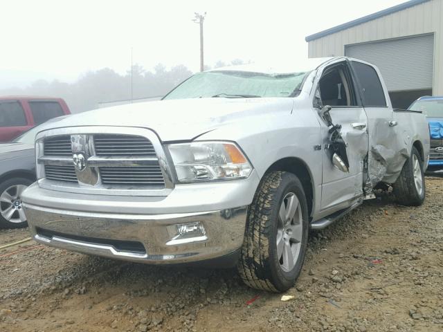 1D7RB1CT7BS564688 - 2011 DODGE RAM 1500 SILVER photo 2