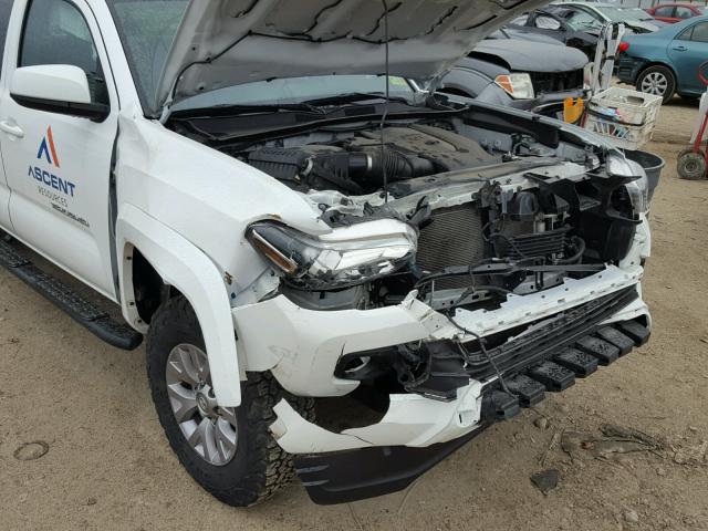 5TFSZ5AN1GX046055 - 2016 TOYOTA TACOMA ACC WHITE photo 9