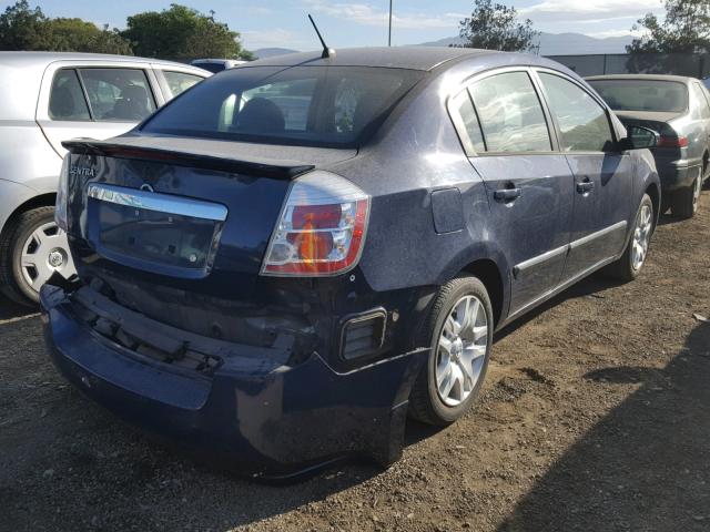 3N1AB6AP3CL701140 - 2012 NISSAN SENTRA 2.0 BLUE photo 4