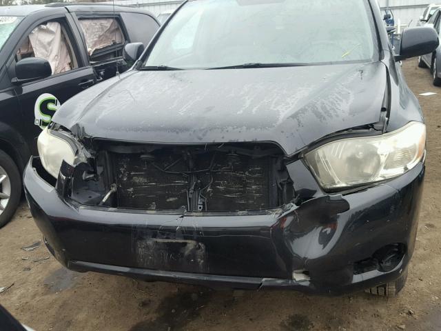 JTEES41A592128861 - 2009 TOYOTA HIGHLANDER BLACK photo 9